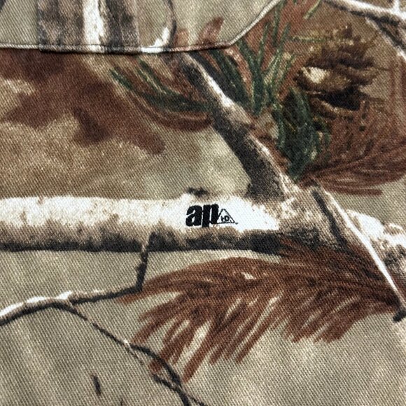 Vintage Cabelas RealTree Outdoor AP Camo Men's Button-Up Shirt Size Medium Tall - Picture 5 of 7
